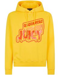 DSquared² - Graphic-Print Cotton Hoodie - Lyst