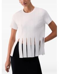 Liu Jo - Fringing Round-Neck Sweater - Lyst