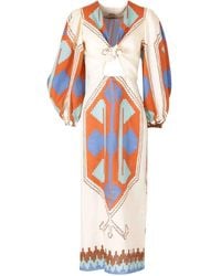 Johanna Ortiz - Sailing Flags Midi Dress - Lyst