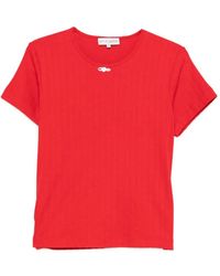 Stine Goya - Ribbed Bow-Detail T-Shirt - Lyst