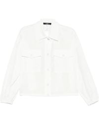 Weekend by Maxmara - Flap-Pocket Button-Up Jacket - Lyst