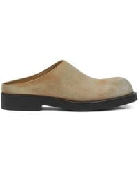 MM6 by Maison Margiela - Biker Washed Suede Mules - Lyst
