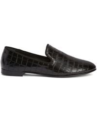 Giuseppe Zanotti - Seymour Embossed Leather Loafers - Lyst