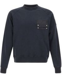 Blauer - Chest-Pocket Raglan-Sleeve Sweater - Lyst