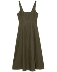 Twinset - Robe Mi-Longue À Encolure Carrée - Lyst