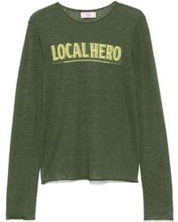Martine Rose - Pullover Mit Logo-Intarsie - Lyst