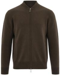 Paolo Pecora - Zip-Up Knitted Cardigan - Lyst