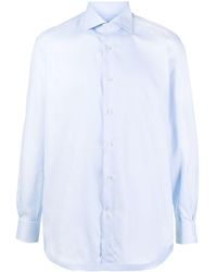Mazzarelli - Classic Collar Buttoned Shirt - Lyst