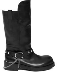 Ann Demeulemeester - Edeed Buckled Riding Boots - Lyst