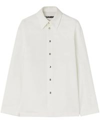 Jil Sander - Hemd Mit Logo-Prägung - Lyst