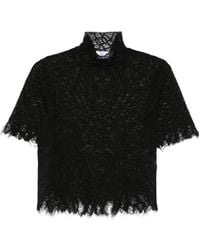 McQueen - Spiderweb Lace Top - Lyst