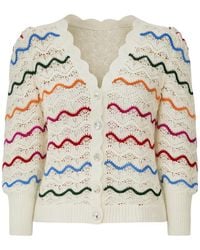 FARM Rio - Stripes Knit Cardigan - Lyst