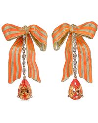 Anabela Chan - Bardot Bow サファイア&ダイヤモンド ピアス 18kイエローゴールドヴェルメイユ - Lyst