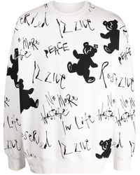 Izzue - Bear-motif Logo-print Sweatshirt - Lyst