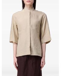 Colmar - Camicia Con Maniche Corte E Colletto Alla Coreana - Lyst
