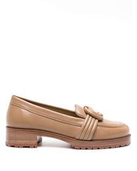 Alexandre Birman - Knot-detailing Leather Loafers - Lyst