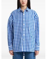 Adererror - Gingham-Pattern Buttoned Shirt - Lyst