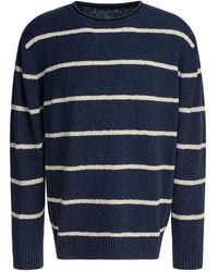 Beams Plus - Striped Crew-Neck Sweater - Lyst