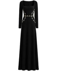 Gemy Maalouf - Bead-Embellished Square-Neck Dress - Lyst