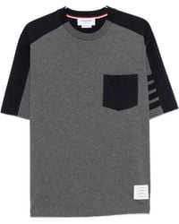 Thom Browne - 4-Bar Chest-Pocket T-Shirt - Lyst