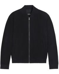 BOSS - Bomberjacke Mit Geripptem Kragen - Lyst