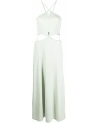 Dames Kleding voor voor Jurken voor Casual en zomerse maxi-jurken Christopher Esber Zijde Zijden Maxi-jurk in het Wit 