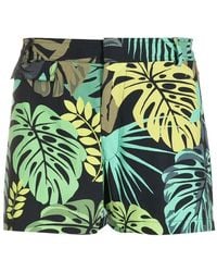 Amir Slama - Leaf-Print Swim Shorts - Lyst