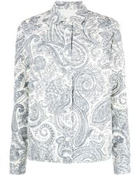 Etro - Paisley-print Quilted Jacket - Lyst