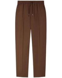 Sandro - Elasticated Straight-Leg Trousers - Lyst