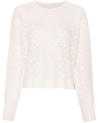Allude - Open-knit Embroidered Jumper - Lyst