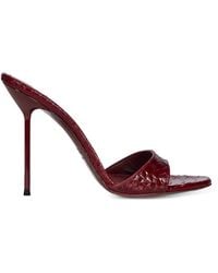 Paris Texas - Lidia Snakeskin-Effect Leather Sandals - Lyst