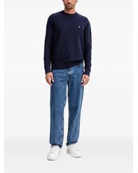 Benetton - Logo-Embroidered Sweatshirt - Lyst