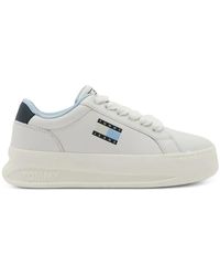 Tommy Hilfiger - Leather Sneakers - Lyst