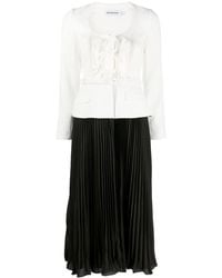 Self-Portrait - Crepe Midi Dress - Lyst