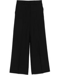 Calvin Klein - Linen Blend Wide Leg Pants - Lyst