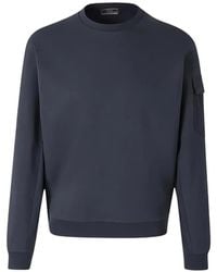 Herno - Flap-Pocket Crew-Neck Sweatshirt - Lyst