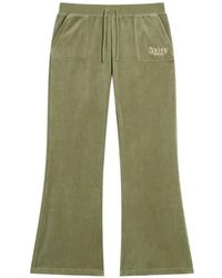 Juicy Couture - Regal Rebelle Velvet-Effect Track Pants - Lyst