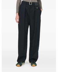 Loewe - Pleated Belted Pants - Lyst