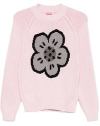 KENZO - Floral Crewneck Sweater - Lyst