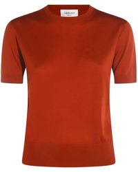 Saint Laurent - ショートスリーブセーター - Lyst