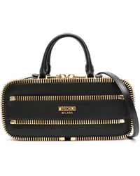 Moschino - Exposed-zip Leather Tote Bag - Lyst