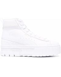 PUMA - Chunky Leren High-Top Sneakers Met Logoprint - Lyst