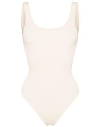 Mc2 Saint Barth - Lora Textured-finish Swimsuit - Lyst