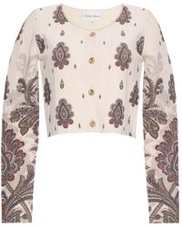 Cara Cara - Rose Paisley-Print Cardigan - Lyst