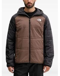The North Face - Hooded Colour Block Jacket - Lyst