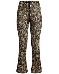 Etro - Straight Broek Met Pailletten En Borduurwerk - Lyst