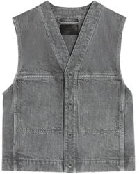 Lemaire - Chaleco Vaquero Con Botones - Lyst