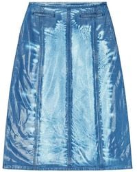 DIESEL - Pocket A-Line Skirt - Lyst