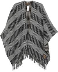 Woolrich - Check Fringed Cape - Lyst