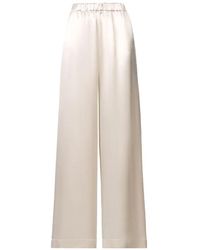 Fabiana Filippi - Elasticated-Waist Satin Trousers - Lyst
